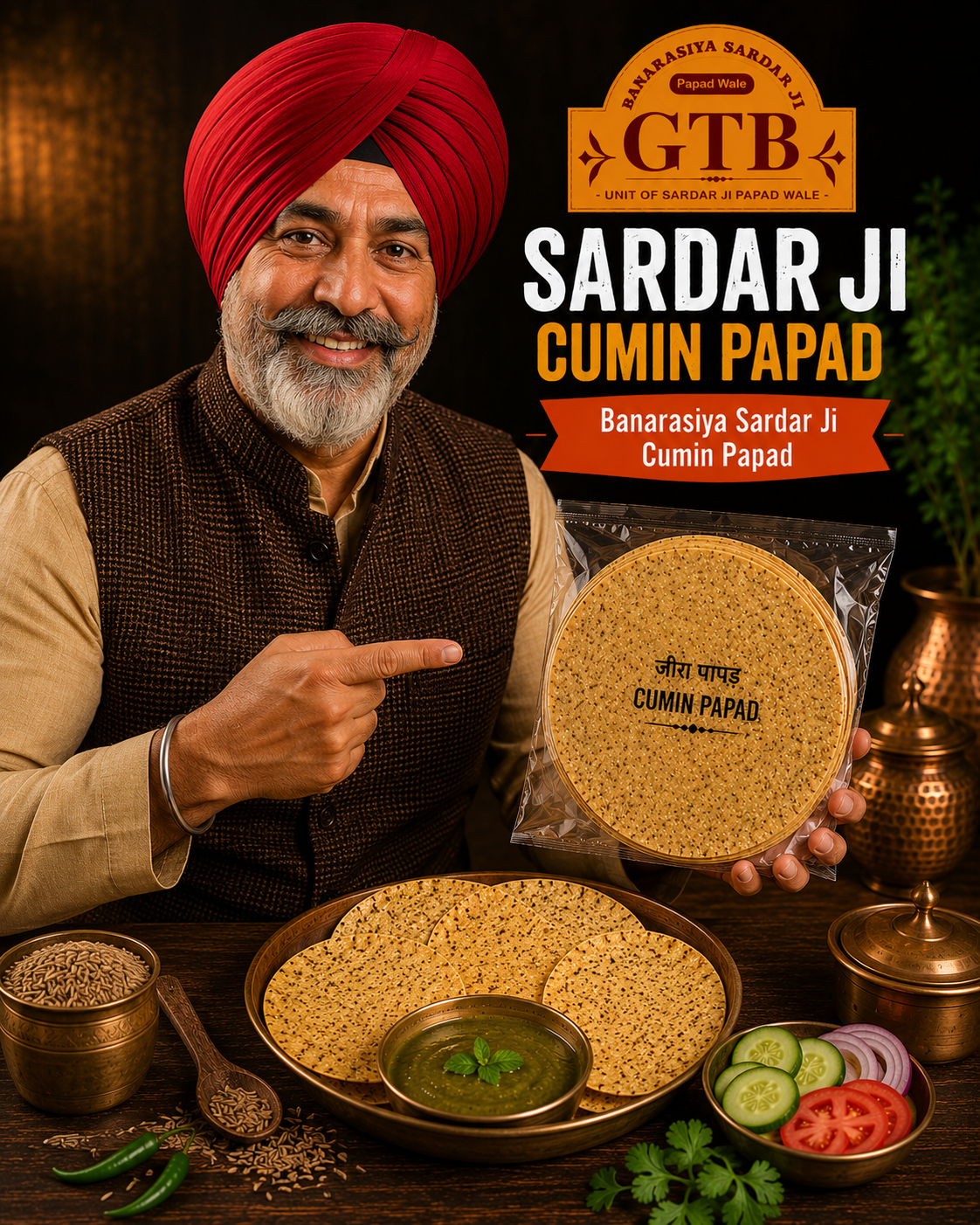 Banarasi Cumin Papad (Jeera Papad)