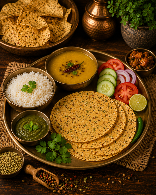 Banarasi Channa Methi Papad (Fenugreek Papad)
