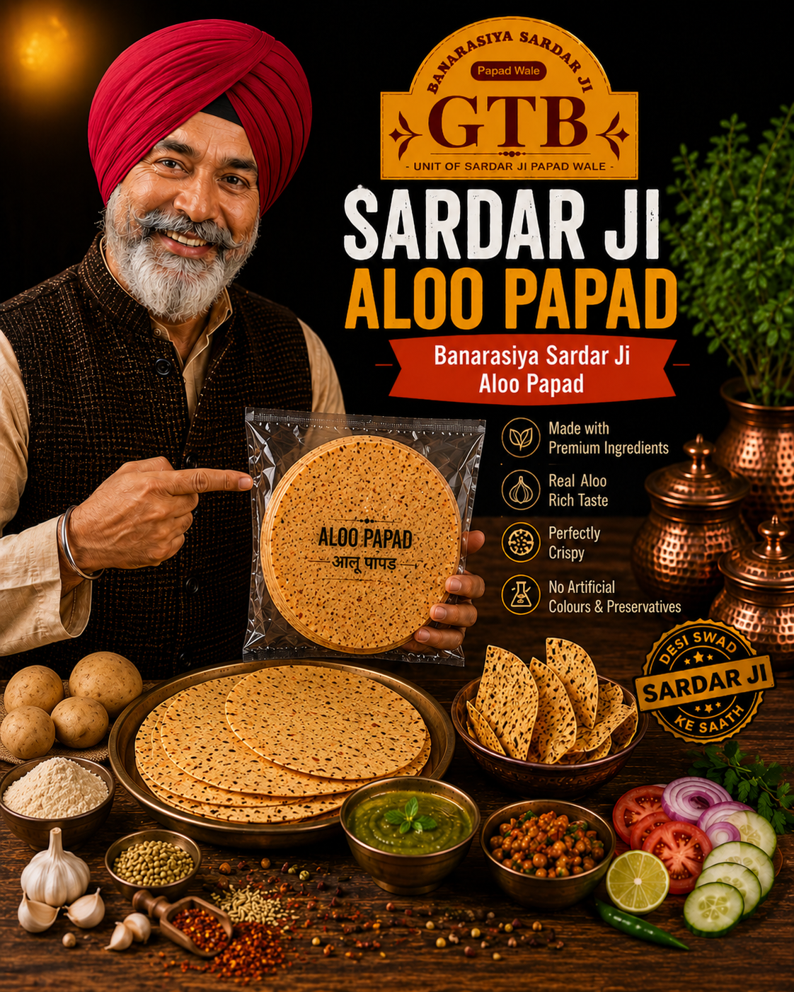 Banarasi Aloo Papad