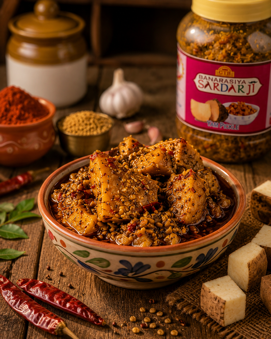 Banarasi Yam Pickle (Suran Achar)