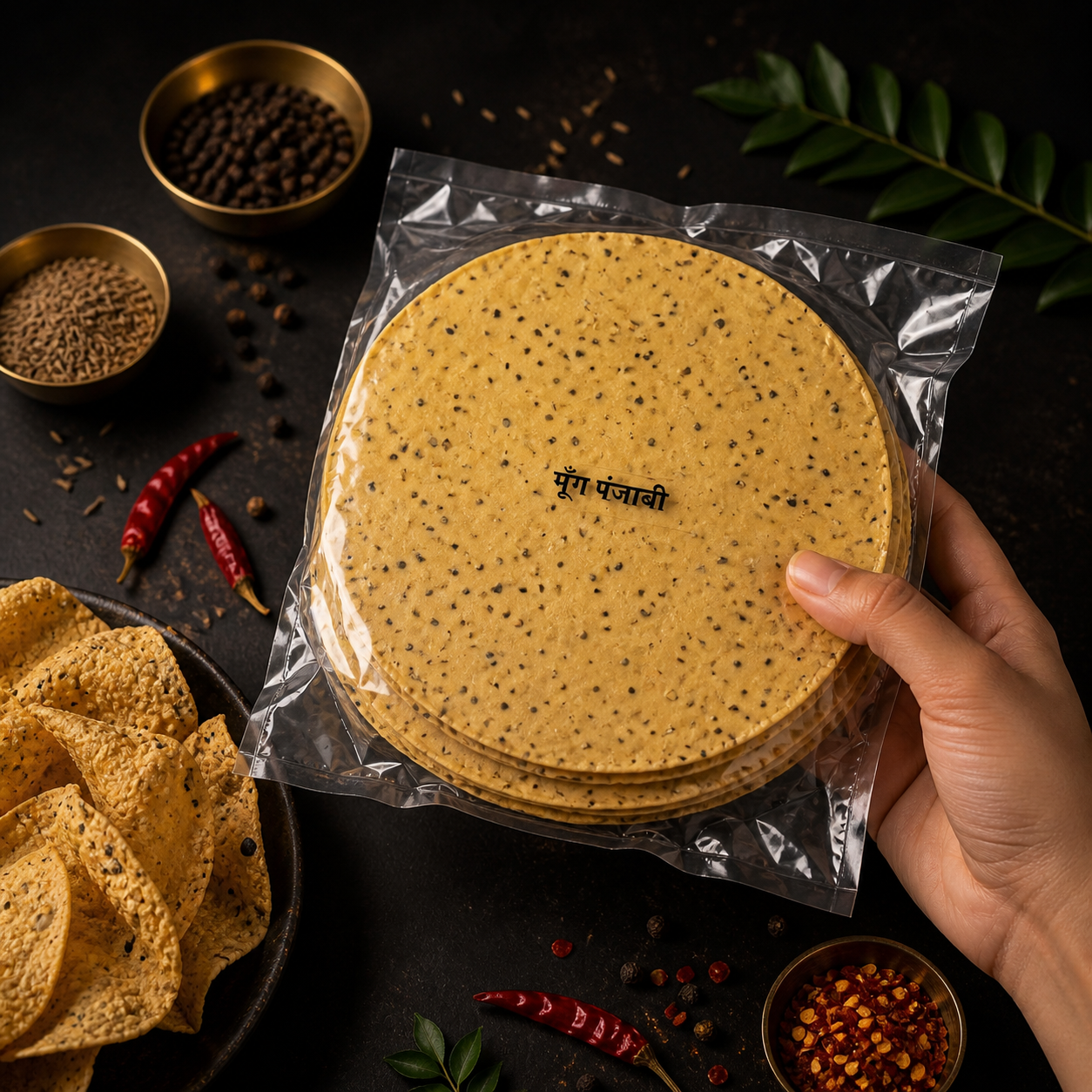 Banarasi Moong Dal Punjabi Papad