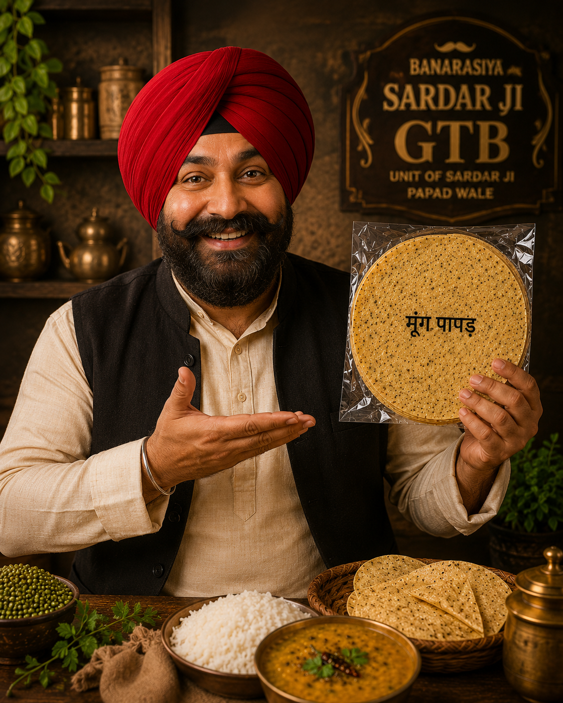 Banarasi Moong Dal Punjabi Papad