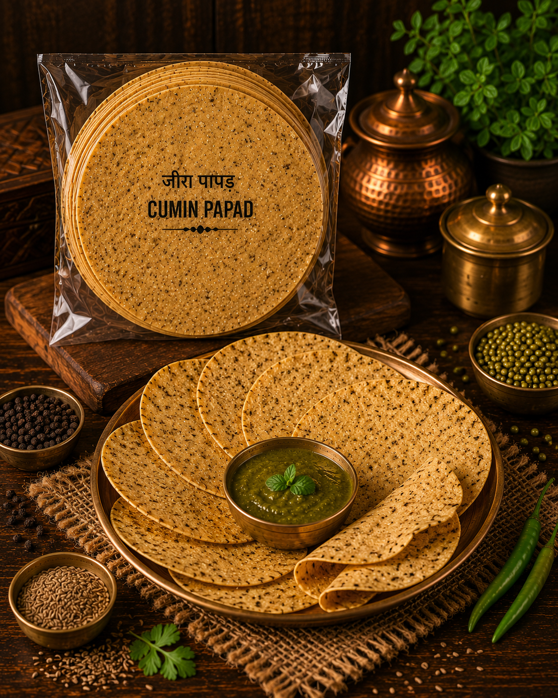 Banarasi Cumin Papad (Jeera Papad)